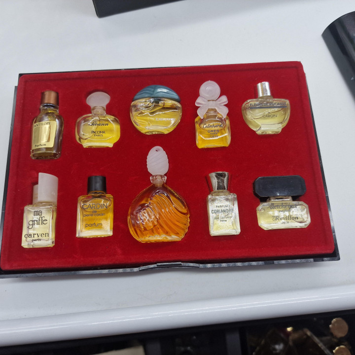 Coleção Vintage de Miniaturas de Perfume Les Meilleurs Parfums