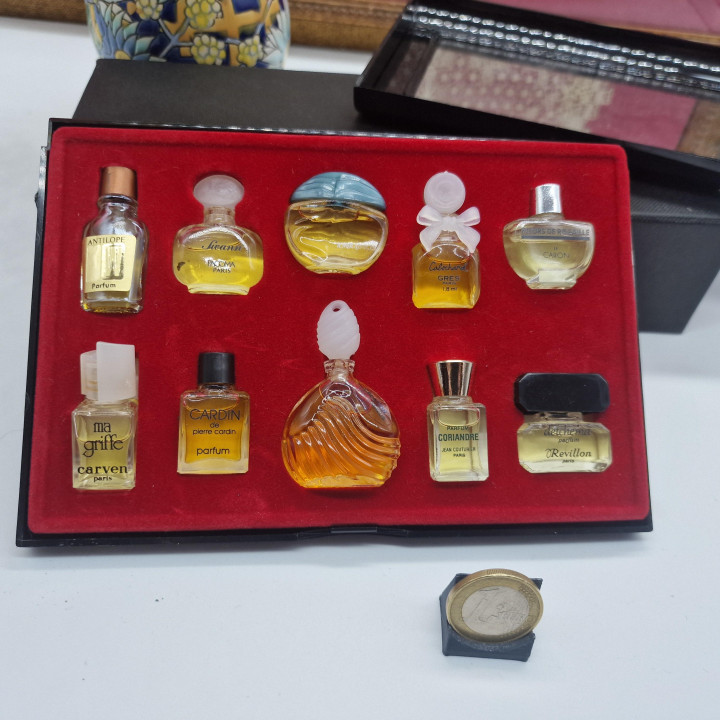 Coleção Vintage de Miniaturas de Perfume Les Meilleurs Parfums