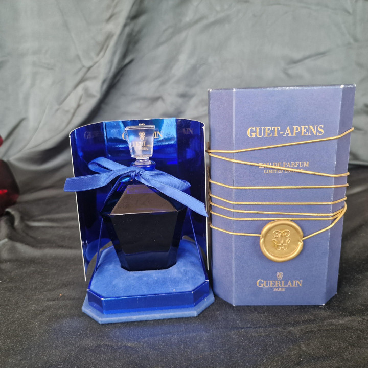 Perfume Guerlain Guet-Apens Eau de Parfum 120ml - Edición Limitada 1999, Frasco Lanterne Vidrio Azul Cobalto, Fragancia Vintage…