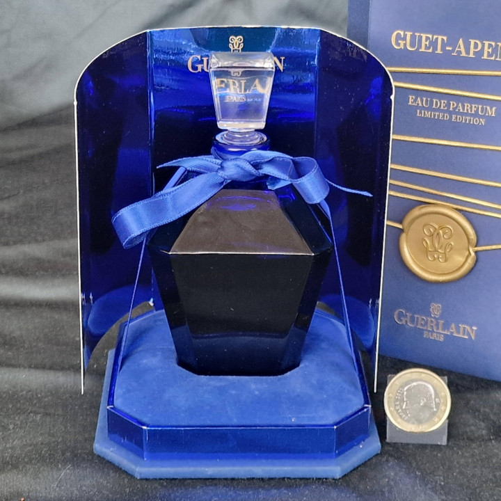 Perfume Guerlain Guet-Apens Eau de Parfum 120ml - Edición Limitada 1999, Frasco Lanterne Vidrio Azul Cobalto, Fragancia Vintage…