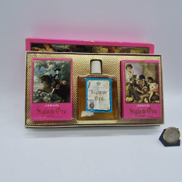Coffret de Cologne et Savon Vintage, Productos Vera Siglo de Oro, Flacon 100ml Scellé et 2 Savons, Boîte de Luxe des Années 1970