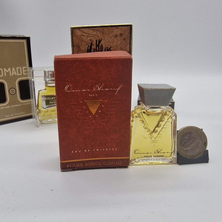 6 винтажных мужских миниатюр парфюмерии 1970-1990 годов