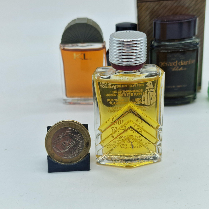 Set van 6 Vintage Herenparfum Miniaturen — Gucci, Lagerfeld