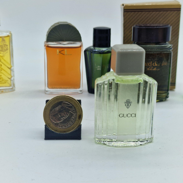 Set van 6 Vintage Herenparfum Miniaturen — Gucci, Lagerfeld