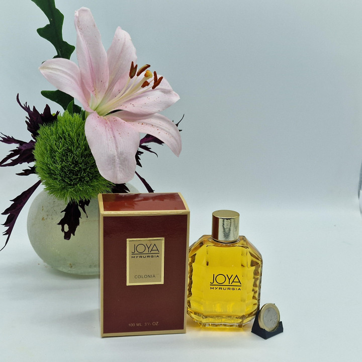 Vintage Eau de Cologne Parfum, Myrurgia Joya 100 ml met Originele Doos, Spaanse Geur Jaren 80, Verzamelobject Fles
