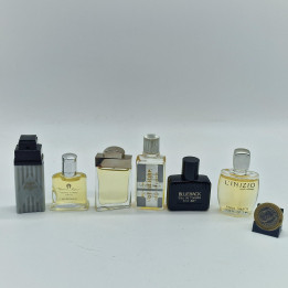 6 Vintage Heren Mini Parfums Ferragamo, Etienne Aigner, Carven