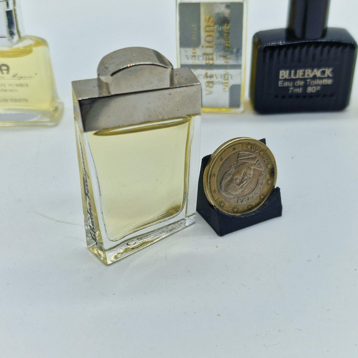 Zestaw 6 Mini Perfum Męskich Vintage - Salvatore Ferragamo, Etienne Aigner, Carven, Morris Blueback, L'Inizio - Miniatury z Lat…