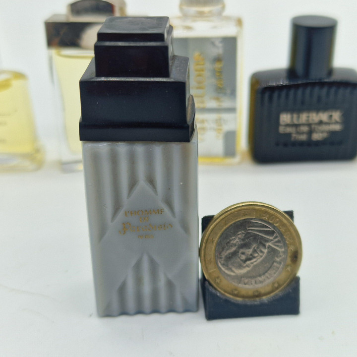 Zestaw 6 Mini Perfum Męskich Vintage - Salvatore Ferragamo, Etienne Aigner, Carven, Morris Blueback, L'Inizio - Miniatury z Lat…