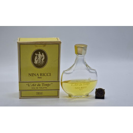Parfum Vintage Nina Ricci L'Air du Temps EDT, Flacon Lalique 100ml Reste 50ml, Fragrance de Collection des Années 1980 avec Boî…