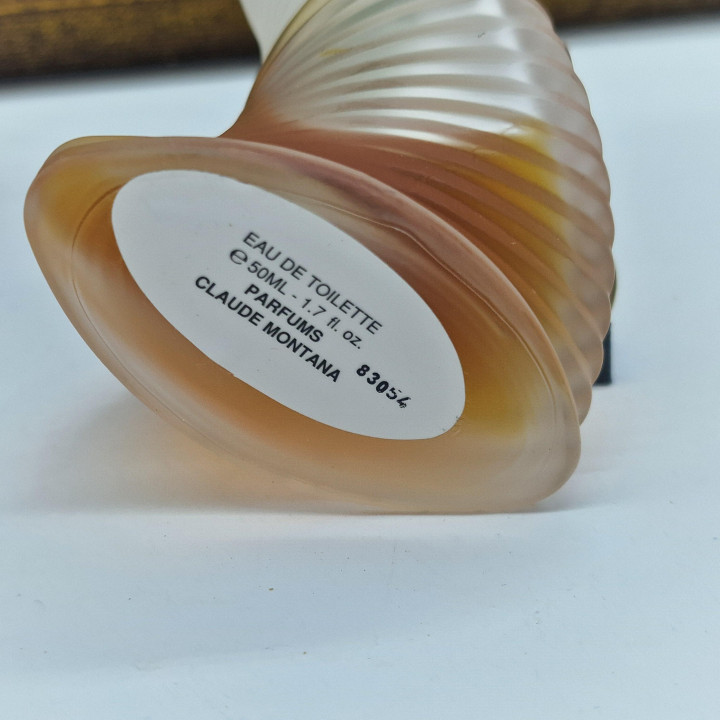 Claude Montana Parfum de Peau Eau de Toilette, Perfumy Vintage Lata 90 Oryginalna Formuła 50ml, Flakon Serge Mansau Skórzany Sz…