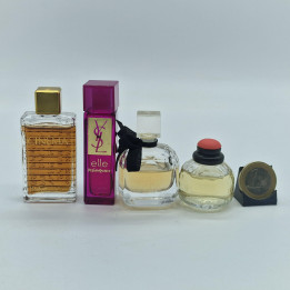 Conjunto de 4 Miniaturas de Perfume YSL — Paris, Cinema, Elle
