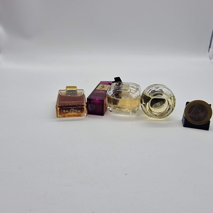 Zestaw 4 miniatur perfum YSL — Paris, Cinema, Elle, Parisienne