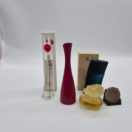 Lote de 4 Miniaturas de Perfume Vintage Kenzo - Flower, Amour, Homme y Parfum d'ete, Coleccionismo de Fragancias, 4ml y 5ml