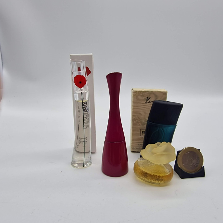Set van 4 Vintage Kenzo Miniatuur Parfums (1991-2006)
