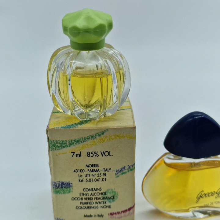 Set 3 Profumi Miniatura Vintage, Morris Parma e Napoleon, Occhi Verdi, Luna, Gocce, EDT da Collezione Fragranze Italiane Anni 8…