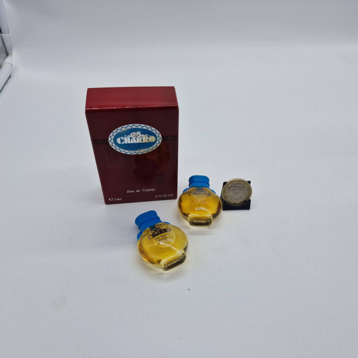 Set van 2 Parfumminiaturen, El Charro Woman van Euroitalia Eau de Toilette, 5ml Elk, Vintage Jaren 80 Collectible Geuren Italië