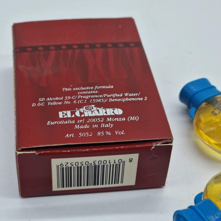 Lote de 2 Miniaturas de Perfume, El Charro Woman de Euroitalia Eau de Toilette, 5ml Cada una, Fragancias Vintage Años 80 Colecc…