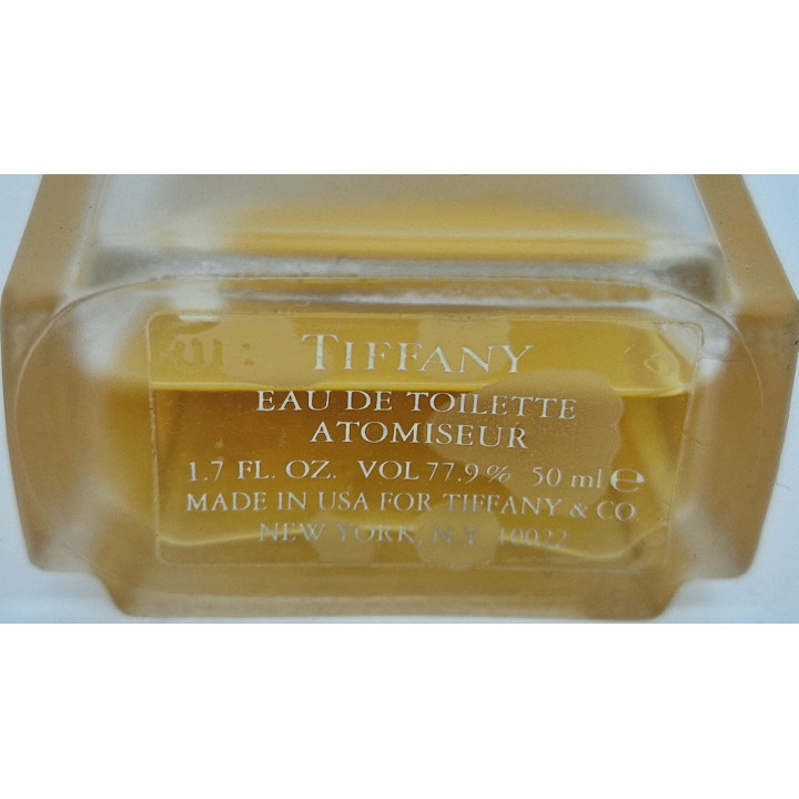 Vintage Perfume Eau de Toilette Tiffany & Co. 1987, 50ml Spray Bottle 60% Full, Rare Collectible 1980s Fragrance
