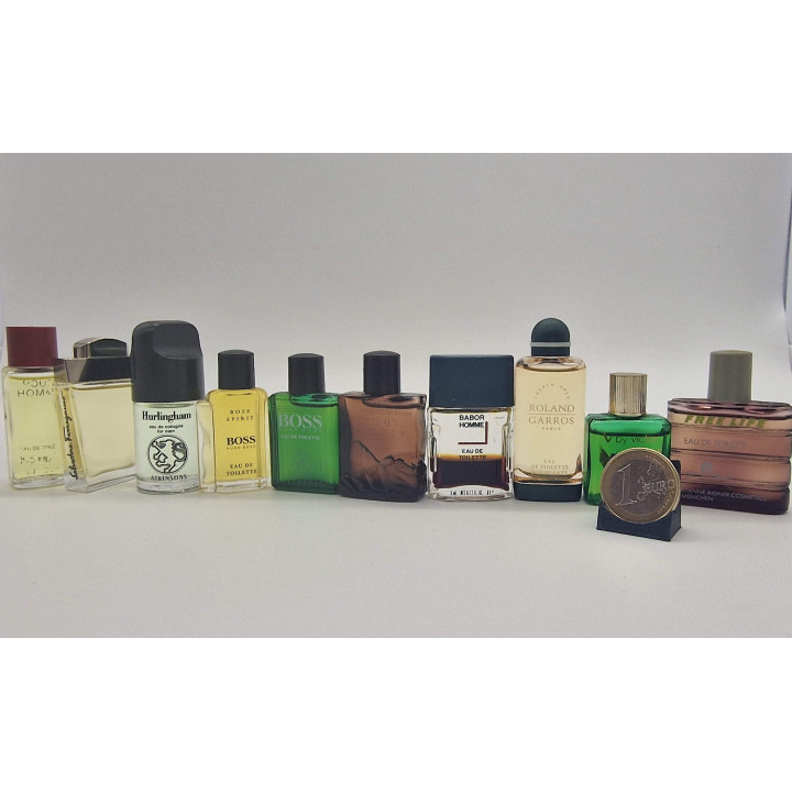Vintage Herren Parfüm Miniaturen - Hugo Boss, YSL, Atkinsons & Ferragamo Duftflakons Sammlung, Sammlerstücke aus den 1970-1990e…