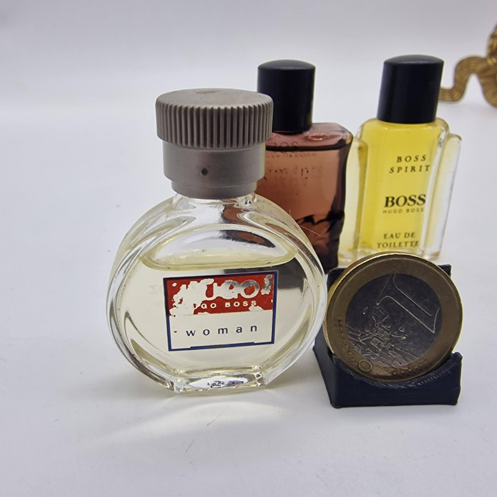 Zestaw Miniatur Perfum i Mini Zapachy Vintage, Hugo Boss Spirit, Elements, Hugo Woman, Zestaw 3 x 5ml, Lata 90 Kolekcjonerskie