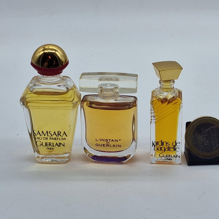 Lot de 3 Miniatures de Parfum Guerlain Vintage