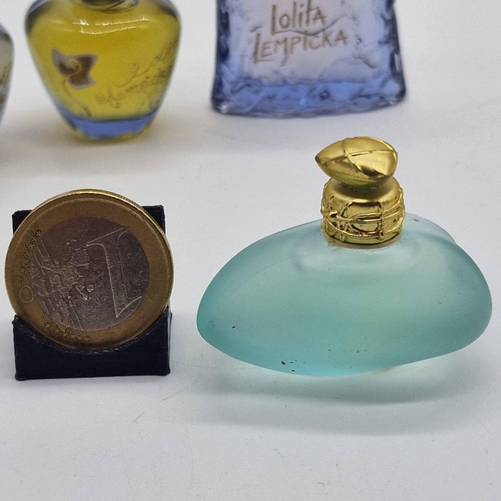 Vintage Lolita Lempicka Parfum Miniaturen, 4er Set Flakons, Le Premier, Au Masculin, L de Lolita, Sammlerstücke 5ml, 2000er Jah…