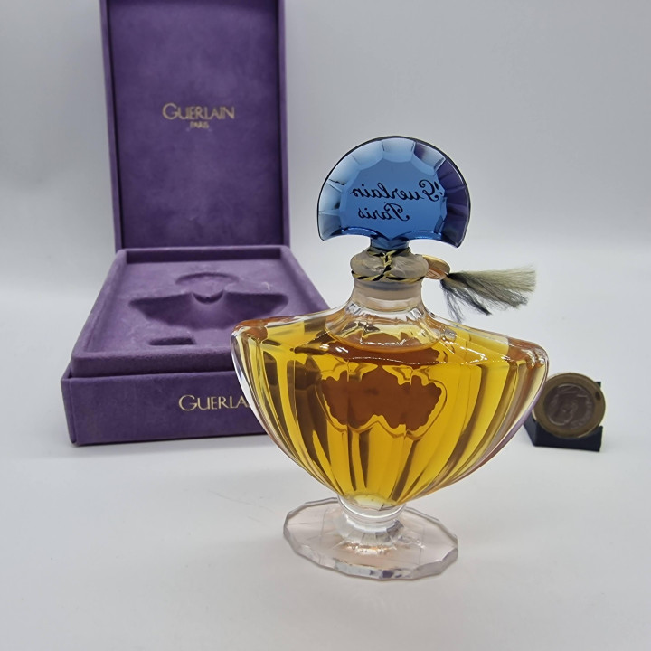 Guerlain Shalimar Extrait de Parfum 30ml Pure Perfume - Vintage 1998 Sealed Flacon in Purple Velvet Case, Collectible Fragrance