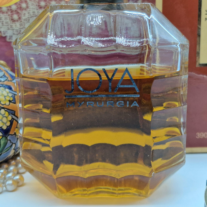 Colônia Vintage Joya Myrurgia 390ml - Perfume Raro Anos 80 Espanha - Frasco de Vidrio Facetado com Caixa Original, Peça de Cole…
