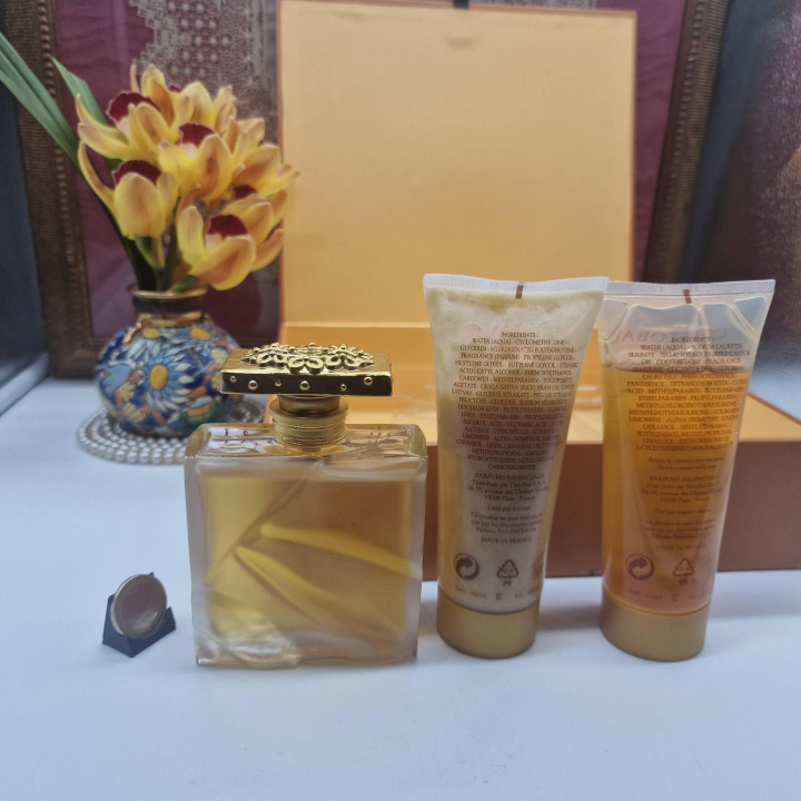 Set de Perfume Vintage Cristobal Balenciaga 2005, Eau de Parfum 100ml Locion Gel Estuche 3pcs, Fragancia Descatalogada de Colec…
