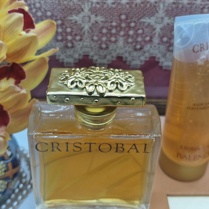 ヴィンテージ クリストバル バレンシアガ 2005 香水ギフトセット, 稀少 オードパルファム 100ml ローション ボディゲル 3点セット, 廃盤 レア コレクター香水