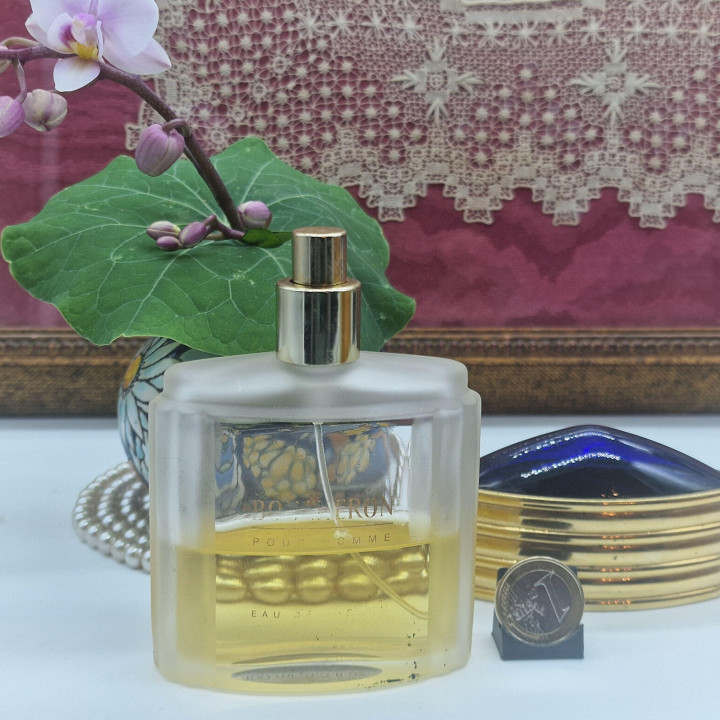 Винтажные Духи Парфюм - Boucheron Pour Homme Eau de Parfum, Флакон 50мл из 100мл Матовое Стекло, 1990-е Годы Сделано во Франции