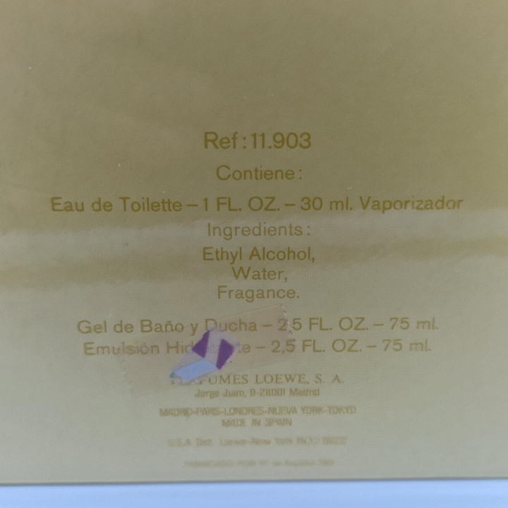 Coffret Cadeau Parfum Vintage, Loewe L de Loewe, EDT 30ml Vaporisateur, Lait Corps et Gel Douche 75ml, Collection Rare Madrid,…