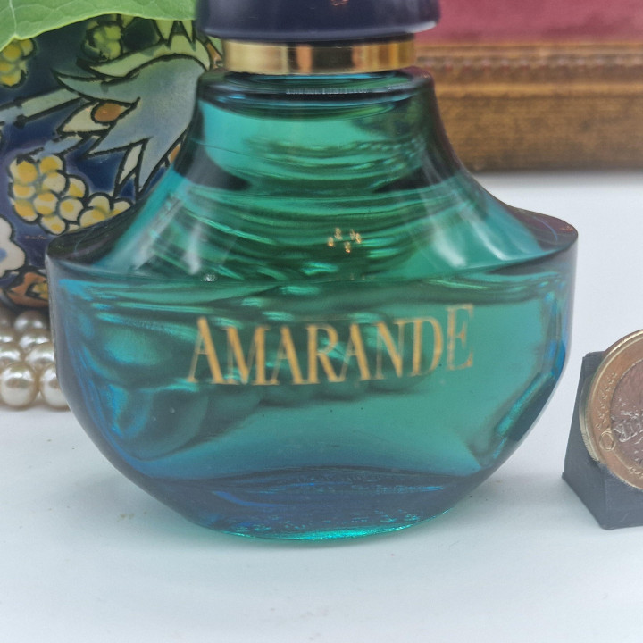 Винтажные духи Amarande Myrurgia 1990-х годов, редкий снятый с производства парфюм 50 мл, синий стеклянный флакон сделано в Исп…