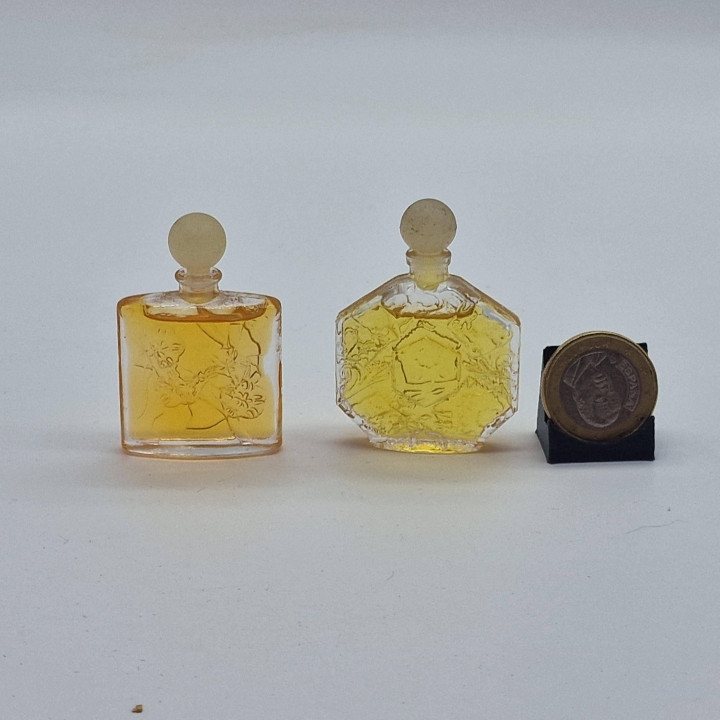Zestaw Miniatur Perfum Jean-Charles Brosseau Ombre Rose i Ombre dOr, 2 Kolekcjonerskie Flakony 5ml, Vintage Lata 80 Francja