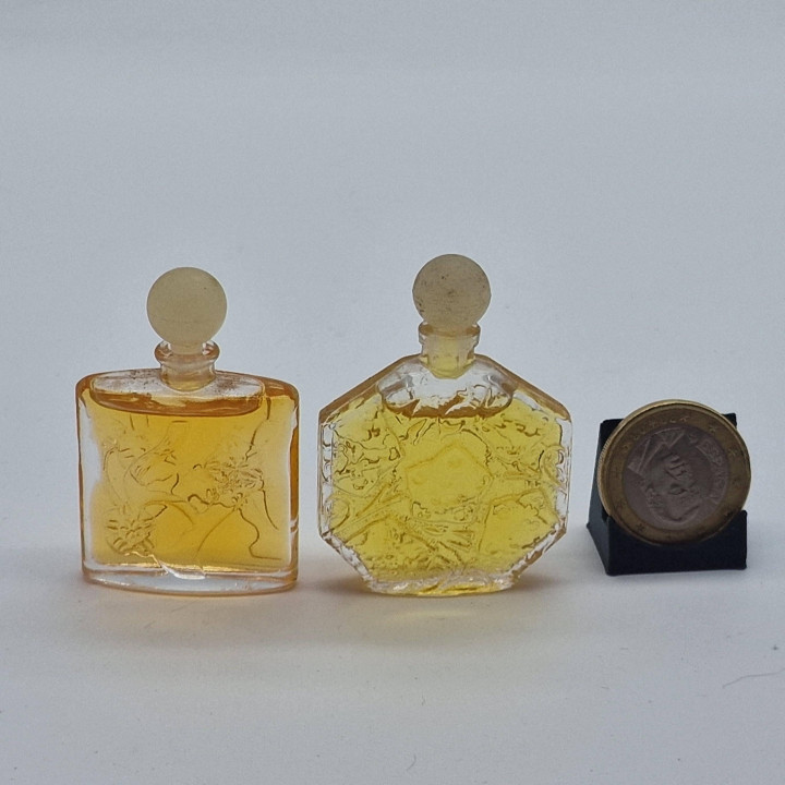 Zestaw Miniatur Perfum Jean-Charles Brosseau Ombre Rose i Ombre dOr, 2 Kolekcjonerskie Flakony 5ml, Vintage Lata 80 Francja