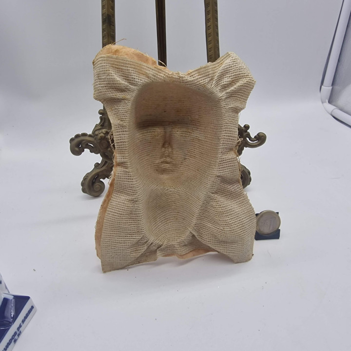 Testa Originale per Bambola Boudoir Art Déco (1920-1930)