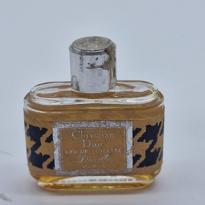 Vintage Parfum Miniatur Set Christian Dior Diorissimo Miss Dior Diorella Eau Fraiche, Sammlerset mit 4 Flakons je 7ml, 1970er