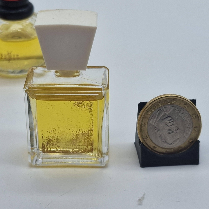 Conjunto de 3 Perfumes Miniatura Vintage Yves Saint Laurent - Opium, Paris e Yvresse EDT, Frascos de 7,5ml de Coleção, Anos 1990