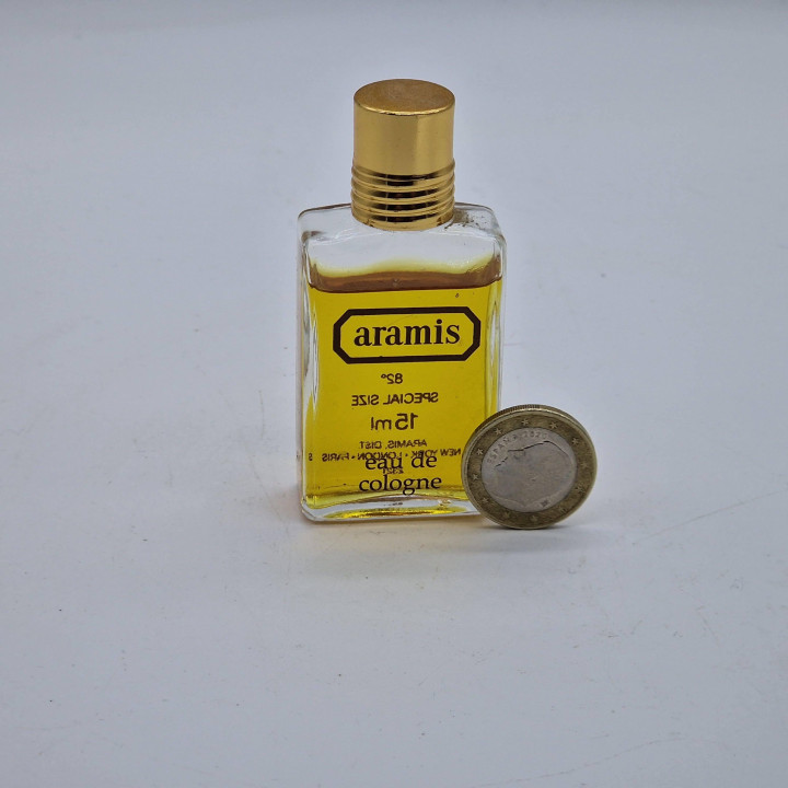 Miniatura Aramis Eau de Cologne 15ml Estee Lauder, Profumo Vintage Anni 80, Bottiglia da Collezione per Uomo, Fragranza Maschile