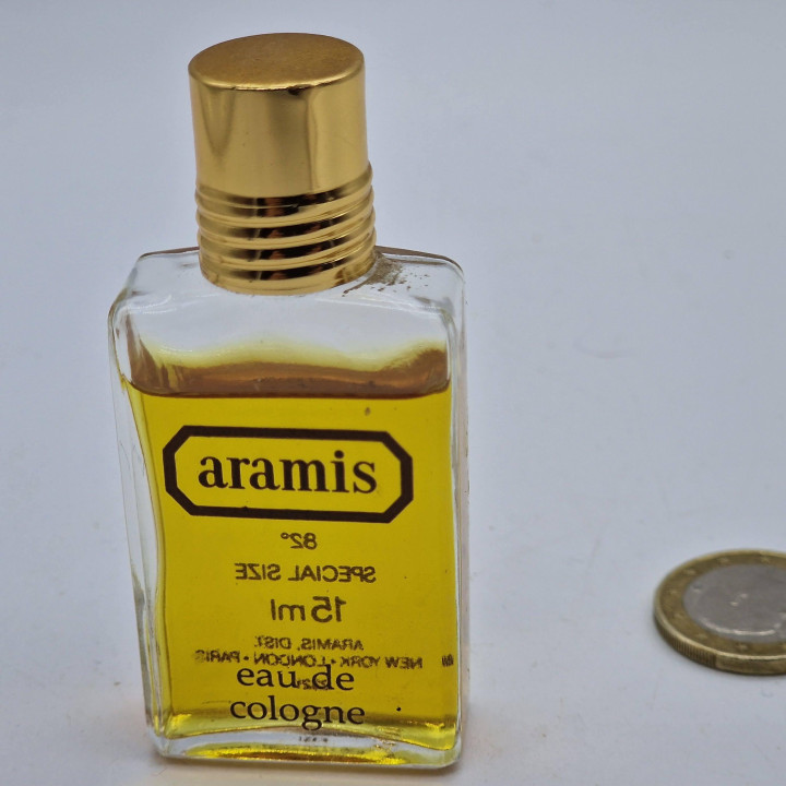 Miniatura Aramis Eau de Cologne 15ml Estee Lauder, Profumo Vintage Anni 80, Bottiglia da Collezione per Uomo, Fragranza Maschile