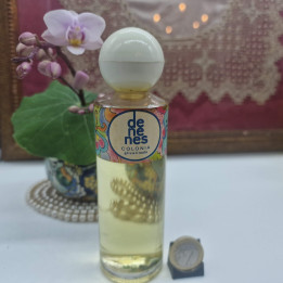 Colonia Vintage Profumo Denenes Puig Barcelona Glicerinada, Etichetta Psichedelica Flower Power Bottiglia 100ml, Anni 70 Collez…