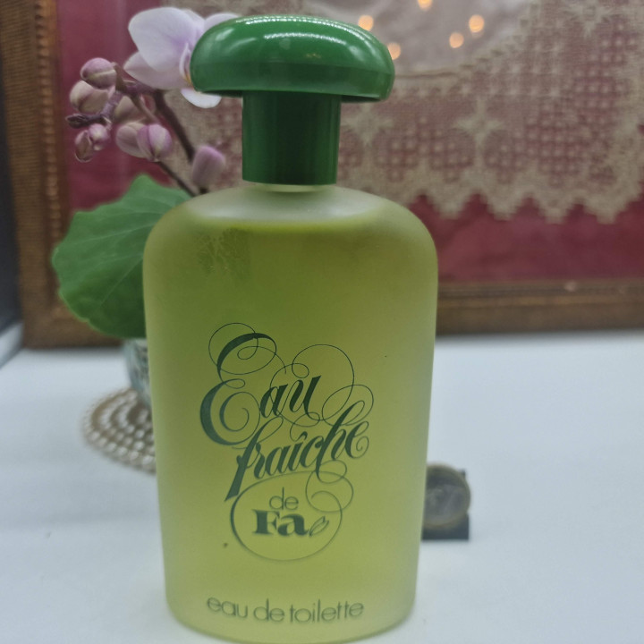 Vintage Eau de Toilette Cologne, Fa Henkel Eau Fraiche, 200ml Splash Frosted Glass Bottle, 1970s Rare Collectible Perfume, Full…