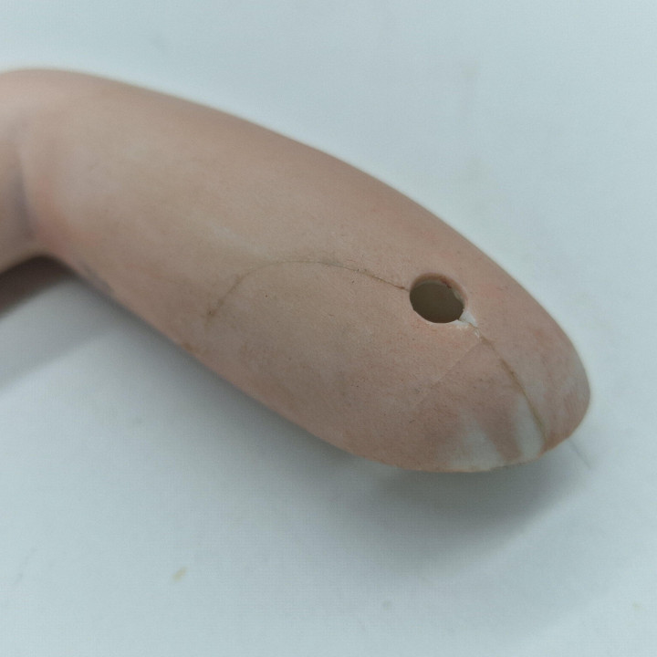Buste de Poupée Ancienne en Porcelaine Biscuit - Années 1920