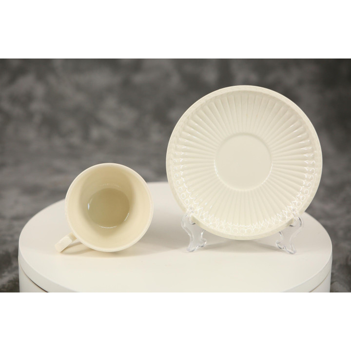 Набор из 4 чайных пар Wedgwood Briar Rose - Английский фаянс Этрурия Барластон Винтаж 1960-е годы