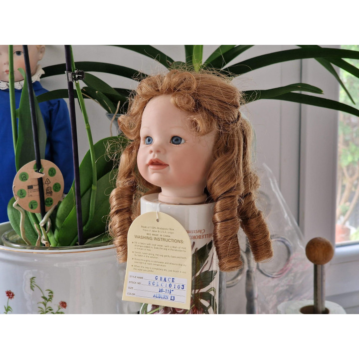 1990年代ヴィンテージ Global Dolls ドール用ウィッグ