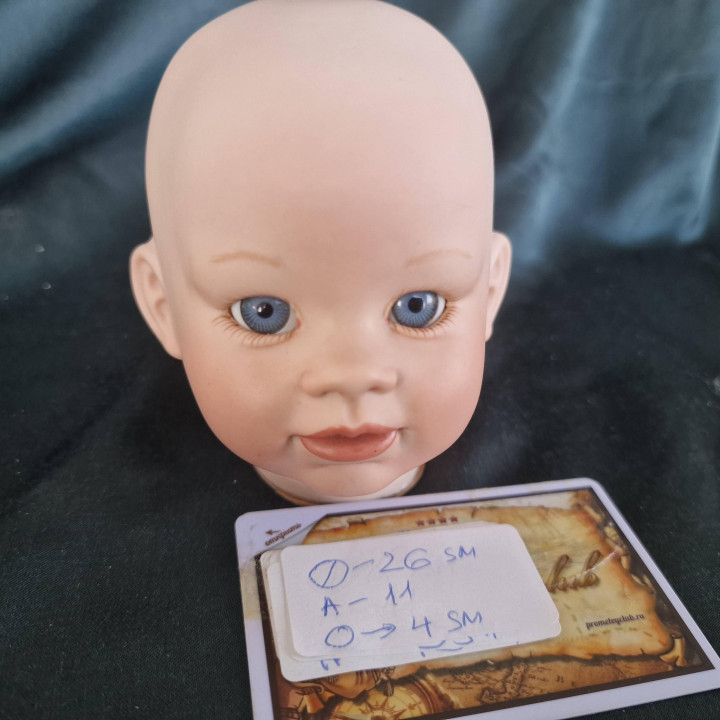 Boots Tyner Peaches Bisque Porcelain Doll Head 1987