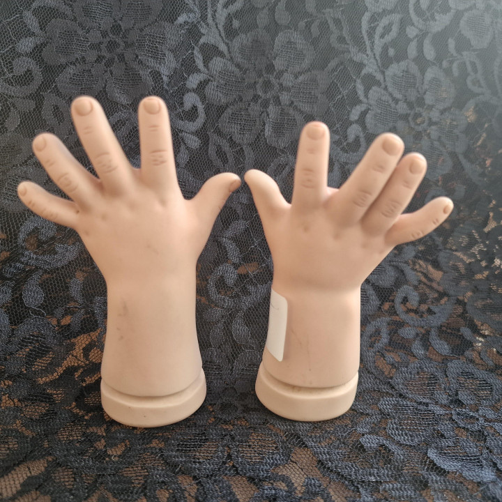 Bisque Porseleinen Handen voor Poppenrestauratie