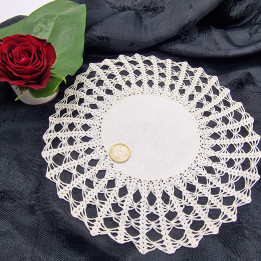 Set de 3 Napperons en Dentelle Vintage (Années 60)