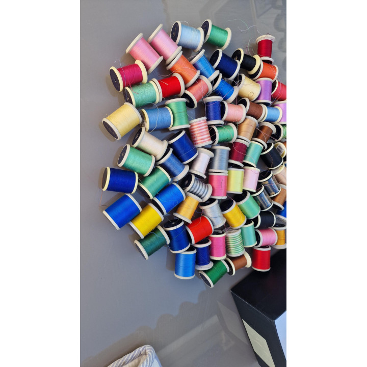 Vintage Lot of 75 Fabra & Coats Cotton Thread Spools