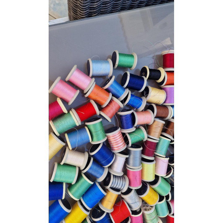 Vintage Lot of 75 Fabra & Coats Cotton Thread Spools